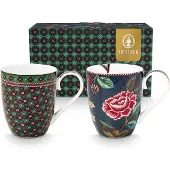 Pip studio Tassen Berry Blues 450 ml (2er-Set)