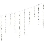 Lumineo Blinkender led-Vorhang, 256 Leds, 375x60cm warmweiß.