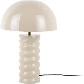 Leitmotiv - Tischleuchte Gracio - Warmes Grau - Ø30cm Tischlampe - Nachttischlampe, Wohnzimmer, Schlafzimmer