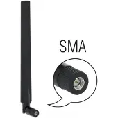 DeLOCK LTE-Antenne SMA, 2,3dBi schwarz, Kippgelenk
