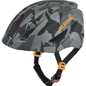Alpina sport Fahrradhelm Alpina Pico Flash mit Licht schwarz-Camo orange glänzend, Gr 50-55cm