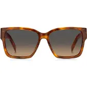 BOSS Sonnenbrille aus Acetat mit Havanna-Muster und Double-B-Monogramm Grösse ONESI