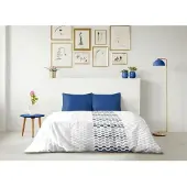 HOME LINGE PASSION Bettbezug-Set Dream Blau 220 x 240 cm
