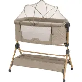 Kikkaboo Sleat Me 2 In 1 Beistellbett Für Zuhause Hochstuhl