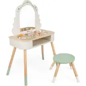 Classic World Holztisch mit Hocker und Zubehör für Kinder
