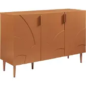 En.casa Sideboard 'Starvili' mit 3 Türen 75 x 115 x 38 cm Rostfarben