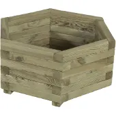 Intergard Blumenkasten holz sechskant 65x56cm