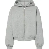 Pieces Pcbucuba Reissverschluss Scuba Hoodie | Grau | S