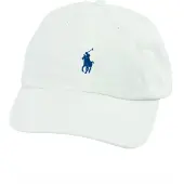 Ralph Lauren für Herren. 710548524011 Chinesische Stoffmütze aus weißer Baumwolle (OSFA), Lässig