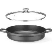 Hendi Kasserolle mit Antihaft-Beschichtung, , 4,3L, Schwarz, 425x332x(H)70mm