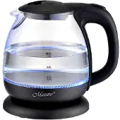 Maestro Elektrischer Glaswasserkocher Schwarz 1l 1100W MR-055-BLACK