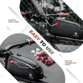 Famanu Fahrradtasche 13 l MTB Oberrohrtasche - schwarz mit reflektierendem Logo