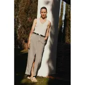 Knit-ted Knitted Sella Skirt Grey Größe: XS | Jeansröcke Outlet | Damen | Grau