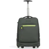 Piquadro Corner 2O Trolley Backpack Underseater Verde Scuro