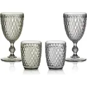 Brunner 2er-Set Weingläser 400 ml Coralux Grau