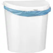 Brunner - Weißer PILLAR XL Abfallbehälter - Größe: 31,5 x 18 x H31,5 cm 10 l