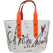 Christian Louboutin Mittelgroße Einkaufstasche Frangibus Weiß