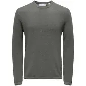 Only & Sons Only&Sons Pullover Herren Baumwolle grau meliert, XL 769290-0002-09970