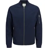 Jack & Jones Blouson "JJERUSH mit Stehkragen und Reißverschlusstaschen" ohne Kapuze unifarben, modisch, regular fit, Polyester
