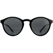 Polaroid PLD 1013/S Herren-Sonnenbrille Vollrand Rund Kunststoff-Gestell, schwarz