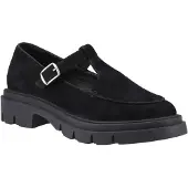 Hush puppies Nella T-Bar Wildleder Damen Schuhe in Schwarz