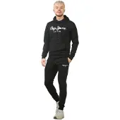 Pepe Jeans London Herren-Trainingsanzug-Set in Schwarz