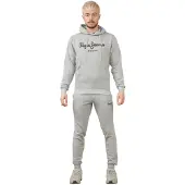 Pepe Jeans London Herren-Trainingsanzug-Set in Grau