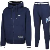 Nike Air Herren Zip durch Trainingsanzug Set voll in Marine