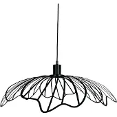 Dyberg Larsen Blumen Pendelleuchte Matt Schwarz - DybergLarsen , Blumen, dimmbar, Schwarz, für Wohnzimmer, Metall, Design