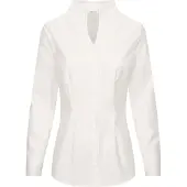 Seidensticker Klassische Bluse , Damen, Gr. 3XL (46), weiß, 100% Baumwolle, unifarben, slim fit, ohne Ausschnitt, Blusen Klassische Bluse, 1/1 Kragen Uni, Topseller