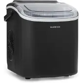 Klarstein Eiswürfelmaschine für Zuhause Camping Gastro, Schnelle Mini-Eiswürfelmaschine Klein, Profi Eismaschine für Große & Kleine Eiswürfel, Selbstreinigend, 1,3L Wassertank, 12kg Eis in 24h