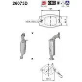 As Katalysator für MITSUBISHI 1584A674 26073D