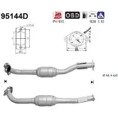 As Katalysator für TOYOTA 1741030140 95144D