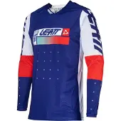 Leatt 4.5 Lite 2024 Motocross Jersey, blau/weiß/rot, S