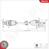 ESEN SKV Antriebswelle 40SKV455