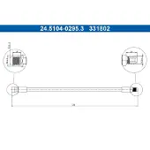Ate Bremsschlauch 24.5104-0295.3