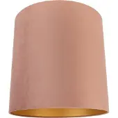QAZQA Samt Lampenschirm Rosa 40/40/40 mit goldener Innenseite