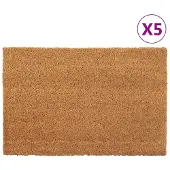 vidaXL Fussmatten 5 Stk. Kokosfaser Getuftet