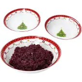 MamboCat 3tlg Weihnachtstraum Servierschalen Set 650ml 1L & 1,3L Porzellan Schüssel