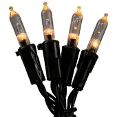 Konstsmide LED Mini-Lichterkette, 80 bernsteinfarbene Dioden