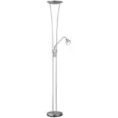 TRIO LED-Fluter, ink. LEDs, Höhe 180cm, Doppeldimmer, Nickel