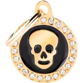 My Family Runde Glamour-haustiermarke Mit Totenkopf