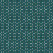 Wow Vliestapete "Hexagon Chic" geometrisch aufgeschäumt Grün - 1005x52 cm