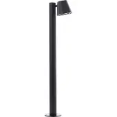 Brilliant schwarze Außenstandleuchte Bari | Höhe 80 cm | GU10 max. 10W | Metall/Kunststoff