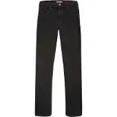 Wrangler STRAIGHT BLACK RINSE mannen JEANS maat 38 X 34