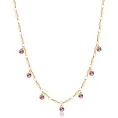 Brosway Sparkling Gold Plated Symphonia Crystal Necklace BYM142