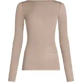 Hunkemoller Super Soft Shirt aus Kaschmir-Mix mit U-Boot-Ausschnitt Grau
