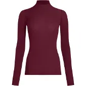 Hunkemoller Super Soft Shirt aus Kaschmir-Mix mit Rollkragen Lila