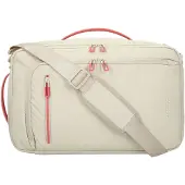 American Tourister Reisetasche Umhängetasche mit Laptopfach Puffypop 3-Way Boarding Bag 14" 21L Beige