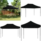 vidaXL Partyzelt Faltbar Pop-Up Schwarz 410x279x315 cm